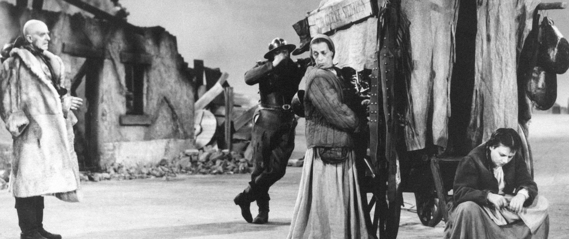 Uma cena de “Mãe Coragem e seus filhos”, de Bertolt Brecht