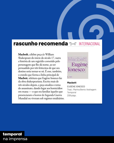 Rascunho recomenda "Macbett", de Eugène Ionesco