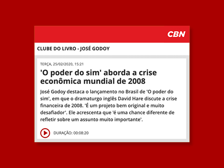 "O poder do sim" aborda a crise econômica mundial de 2008